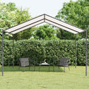 Pavillon 4 x 4 x 2,6 m Hvid Stål og Polyester 180 gsm