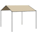 pavillon 4x4 m stål og stof beige
