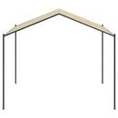 pavillon 4x4 m stål og stof beige