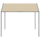 pavillon 4x4 m stål og stof beige