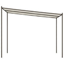 pavillon 3x3 m 180 g/m² stof og stål hvid