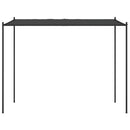 pavillon 3x3 m 180 g/m² stof og stål antracitgrå