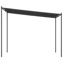 pavillon 3x3 m 180 g/m² stof og stål antracitgrå