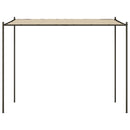 pavillon 3x3 m 180 g/m² stof og stål beige