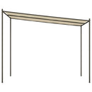 pavillon 3x3 m 180 g/m² stof og stål beige
