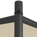 pavillon 3x3 m 180 g/m² stof og stål beige