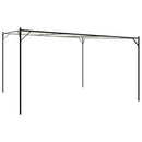 pavillon 4x4 m 180 g/m² stof og stål hvid