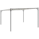 pavillon 4x4 m 180 g/m² stof og stål hvid
