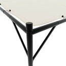 pavillon 4x4 m 180 g/m² stof og stål hvid
