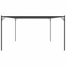 pavillon 4x4 m 180 g/m² stof og stål antracitgrå