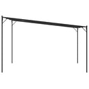 pavillon 4x4 m 180 g/m² stof og stål antracitgrå