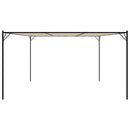 pavillon 4x4 m 180 g/m² stof og stål beige