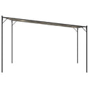 pavillon 4x4 m 180 g/m² stof og stål beige