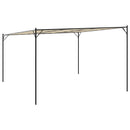 pavillon 4x4 m 180 g/m² stof og stål beige