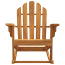Adirondack-gyngestol til haven 79x100x103 cm massivt teaktræ