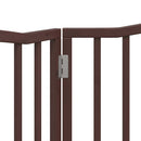 hundelåge 2 paneler 160 cm foldbar poppeltræ brun egetræ