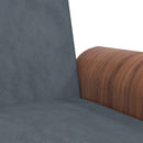 sovesofa med kopholdere velour mørkegrå