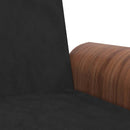 sovesofa med kopholdere velour sort