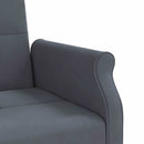 sovesofa med hynder velour mørkegrå