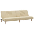 sovesofa stof cremefarvet