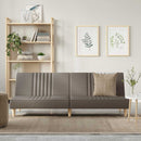 sovesofa stof gråbrun