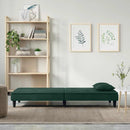 sovesofa velour mørkegrøn