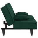 sovesofa velour mørkegrøn