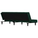 sovesofa velour mørkegrøn