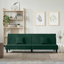 sovesofa velour mørkegrøn