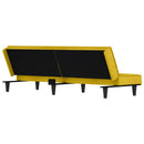 sovesofa velour gul