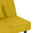 sovesofa velour gul