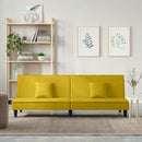 sovesofa velour gul