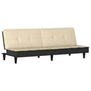 sovesofa stof cremefarvet