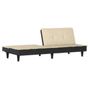 sovesofa stof cremefarvet