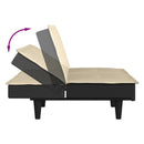 sovesofa stof cremefarvet