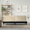 sovesofa stof cremefarvet