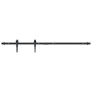 mini-skydelågesæt 122 cm kulstofstål sort