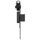 mini-skydelågesæt 122 cm kulstofstål sort