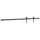 mini-skydelågesæt 122 cm kulstofstål sort