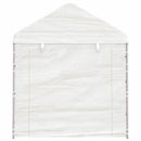 pavillon med tag 2,28x2,23x2,69 m polyethylen hvid