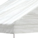 pavillon med tag 4,08x2,23x3,22 m polyethylen hvid