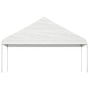 pavillon med tag 5,88x2,23x3,75 m polyethylen hvid