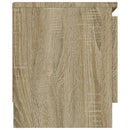 tv-bord med låge 102x30x36 cm sonoma-eg