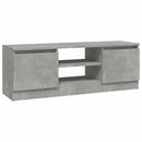 tv-bord med låge 102x30x36 cm betongrå