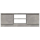 tv-bord med låge 102x30x36 cm betongrå
