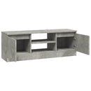 tv-bord med låge 102x30x36 cm betongrå