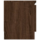 tv-bord med låge 102x30x36 cm brun egetræsfarve
