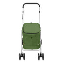 foldbar hundeklapvogn 100x49x96 cm linned grøn