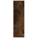 væghylder 2 stk. 50x15x50 cm konstrueret træ røget egetræ