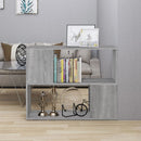 bogreol/rumdeler 80x24x63 cm grå sonoma-eg